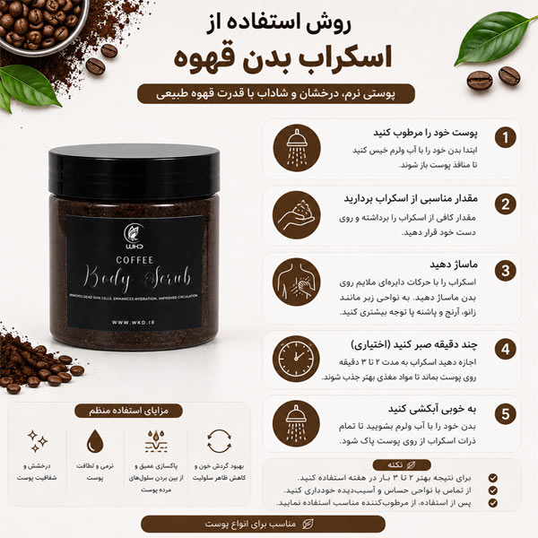 طریقه مصرف اسکراب قهوه